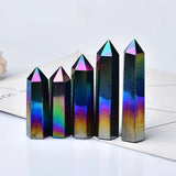 1PC Natural Aura Obsidian Crystal Point