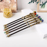 1PC Natural Crystal Stone Zodiac Wand 