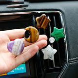 1pc Natural Healing Stone Car Vent Clip