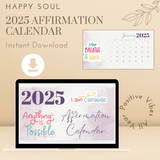 2025 Affirmation Calendar – Printable Monthly Motivation