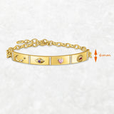 925 Sterling Silver Cosmic Bracelet Yellow Gold Plated Elegant Jewellery Gift-HappySoulByCrown