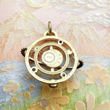 Cosmic Planetary Gold Pendant 