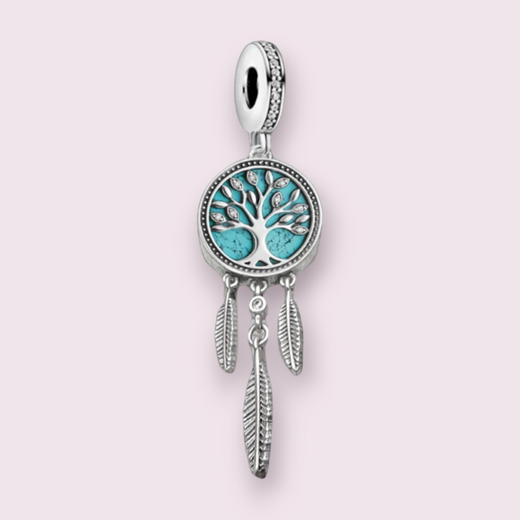 Dreamcatcher Tree 925 Sterling Silver Charm