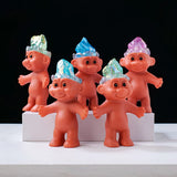 Electroplated Crystal Troll Figurine Retro Gift