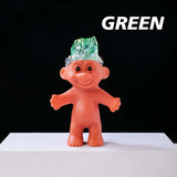 Electroplated Crystal Troll Figurine Retro Gift