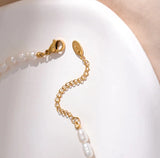 Elegant Natural Freshwater Pearl Heart Necklace