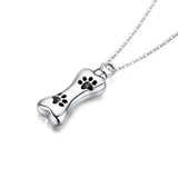  Stainless Steel Pet Dog Paw Print Memorial Ashes 