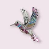 Large Colourful Hummingbird Pendants 925 Sterling Silver