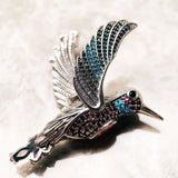 Large Colourful Hummingbird Pendants 925 Sterling Silver