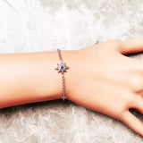  Lucky Royalty Star  925 Sterling Silver Bracelet 