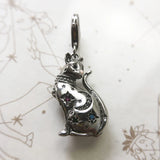 Magic Cat Charm 925 Sterling Silver 