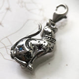 Magic Cat Charm 925 Sterling Silver 