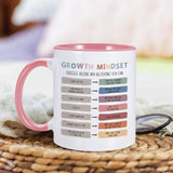 Growth Mindset Positive Mental Health Coffee Mug 11oz Ceramic