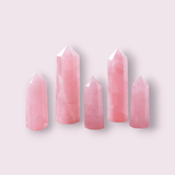 Natural Pink Crystal Point Rose Quartz Crystal