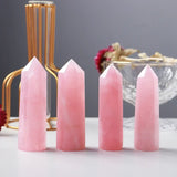 Natural Pink Crystal Point Rose Quartz Crystal