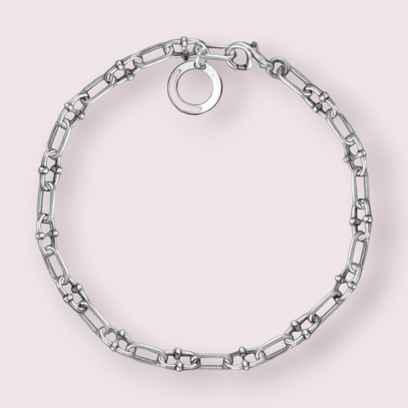 Link Chain Charm Bracelets  925 Sterling Silver