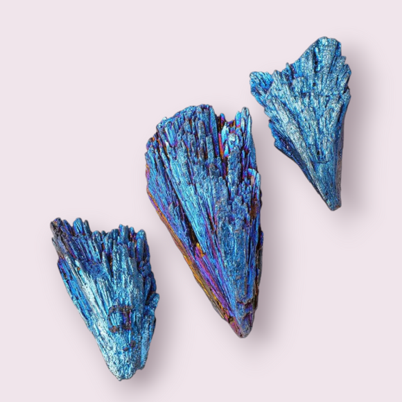 Natural Crystal Stone Blue Feather Tourmaline