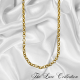 Round Gold Plated Belcher Chain Necklace