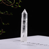 1pc Natural Gemstones White Clear Quartz Tower