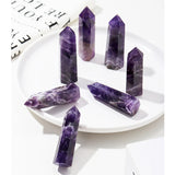 1pc Natural Quartz Dream Amethyst Wand Healing Crystal 