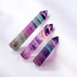 Natural Stone Crystal Colourful Fluorite Single Point 