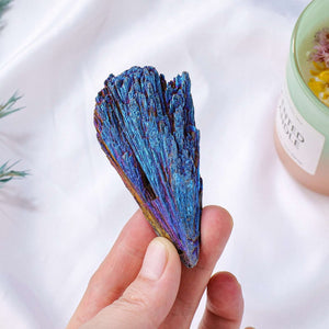 Natural Crystal Stone Blue Feather Tourmaline