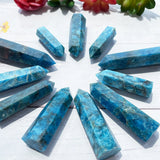 1pc Natural Reiki Chakra Stones Blue Apatite Single Point 