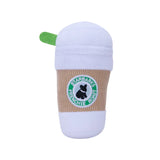 Plush Dog Toy Coffee Cup Beer and Champagne Design 