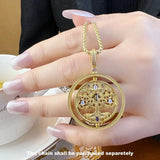 Gold Plated Colourful Tree Pendant  925 Sterling Silver 