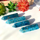 1pc Natural Reiki Chakra Stones Blue Apatite Single Point 