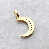Royalty Moon Pendant Gold Plated 925