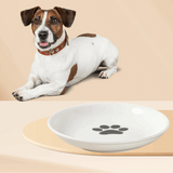 Ceramic Raised Pet Bowl Food Water Treats for Cats & Dogs