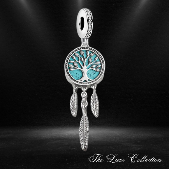 Dreamcatcher Tree 925 Sterling Silver Charm